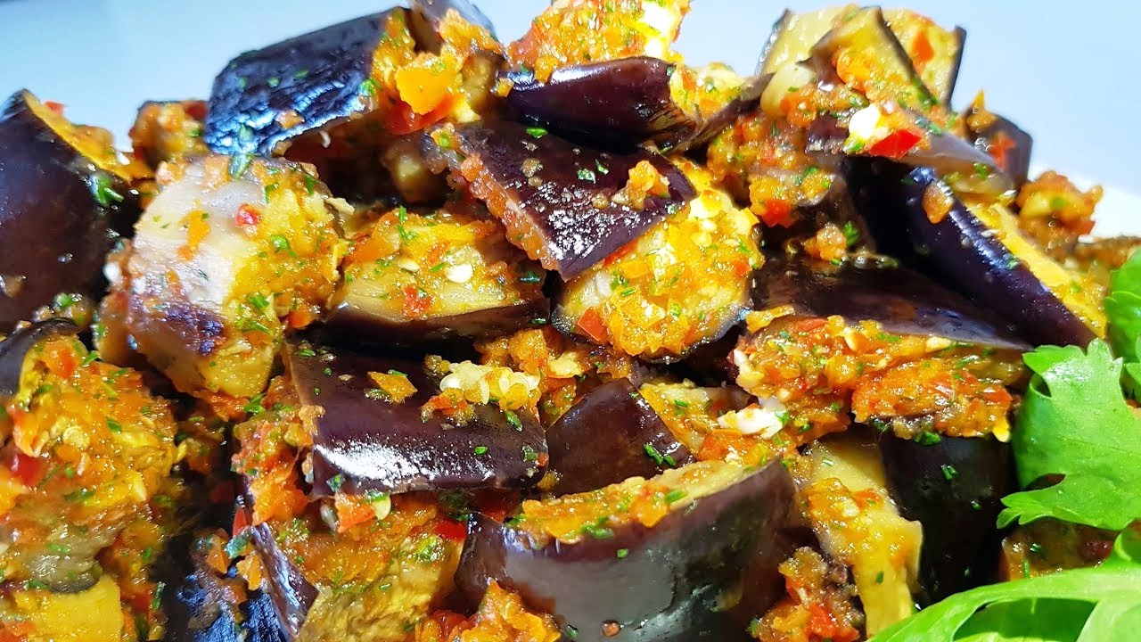 Вкусные салаты из баклажанов и перца