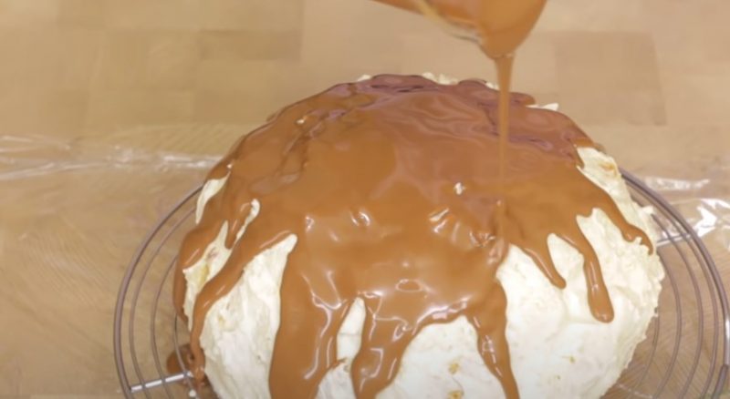Шоколадно сметанный торт рецепт с фото пошагово