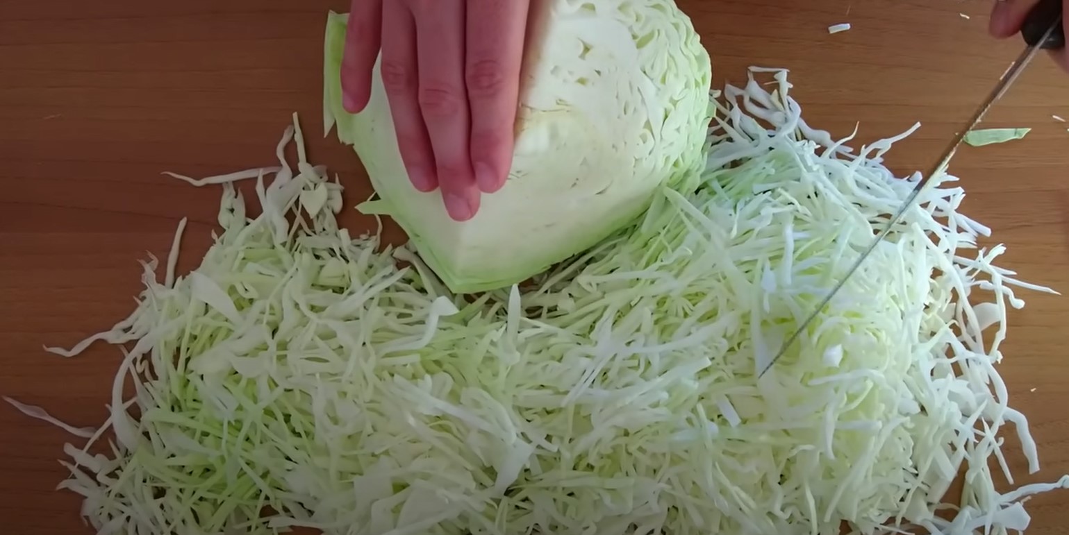 Как солить капусту кусками