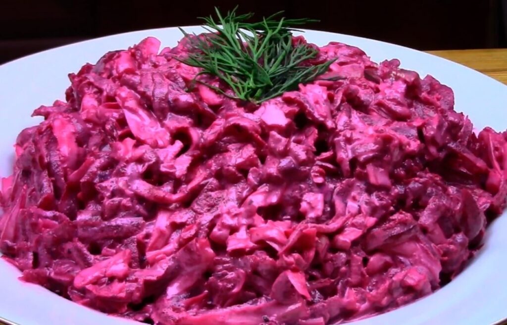 Салат из свеклы с сыром и чесноком технологическая карта
