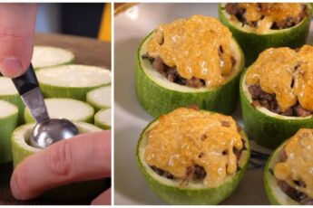 Фаршированные кабачки с мясом