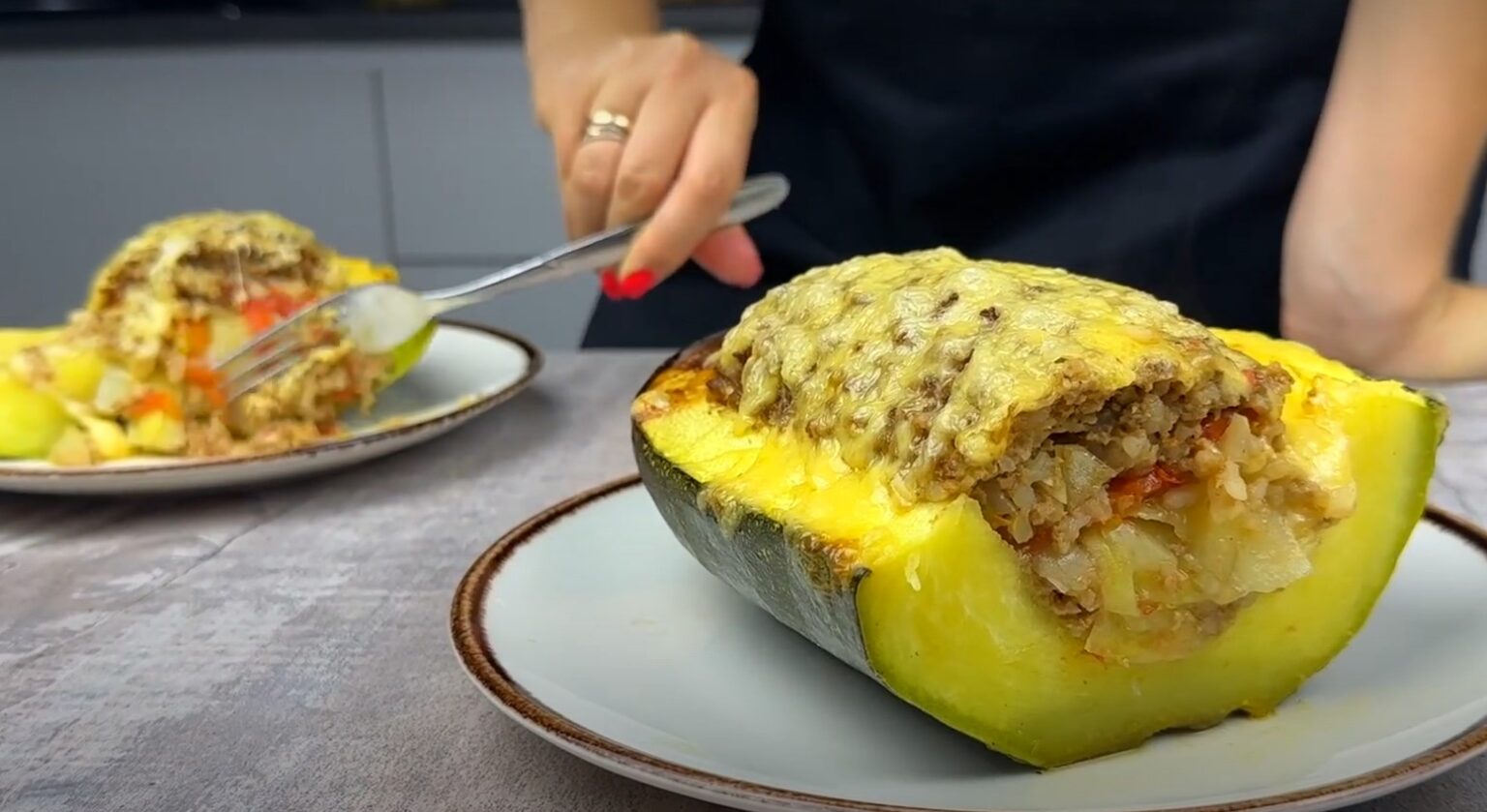 Рыба в кабачке