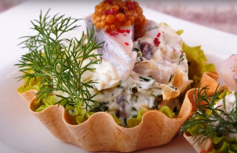 Тарталетки — корзиночки из лаваша с аппетитной начинкой