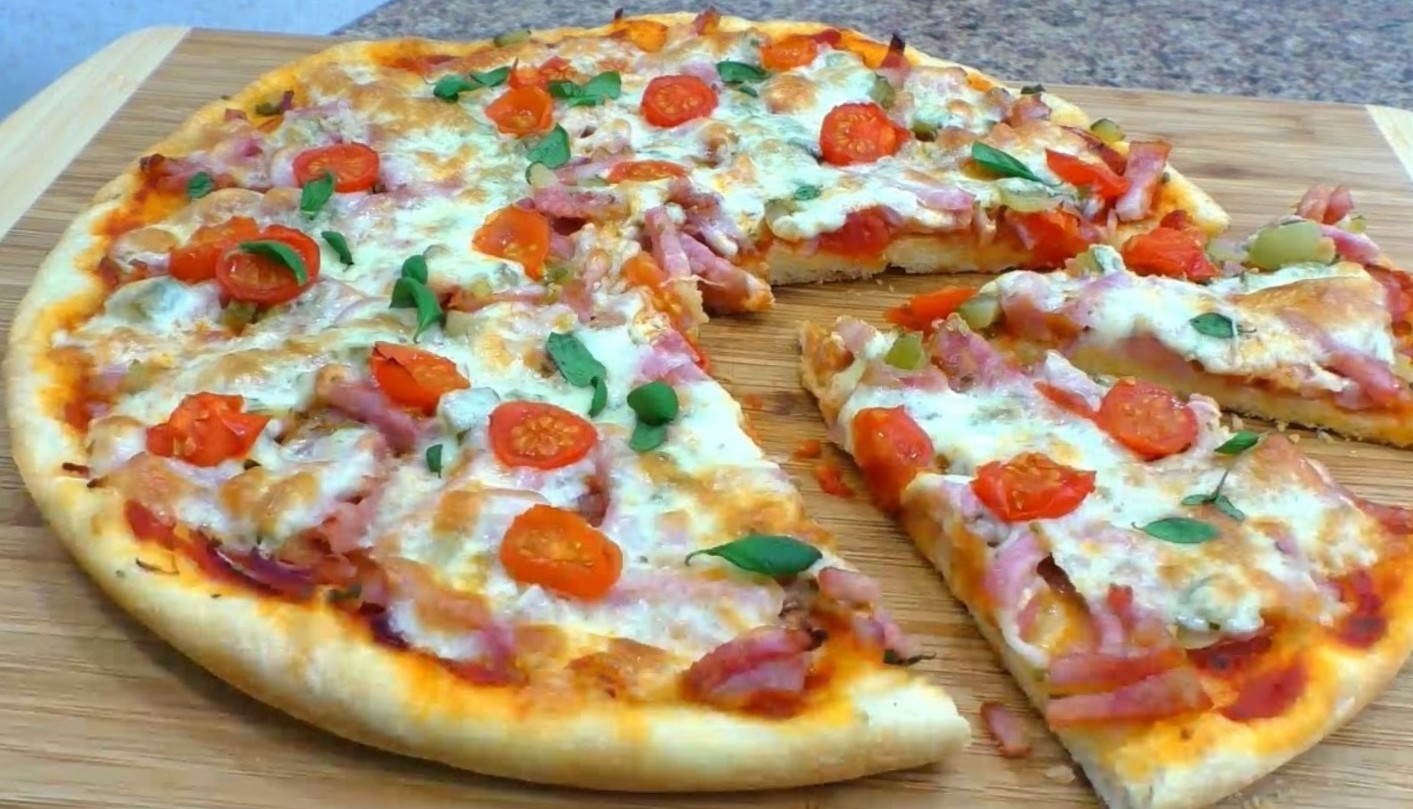 Пресное сметанное тесто для пиццы рецепт – Итальянская кухня: Паста и пицца. «Еда»