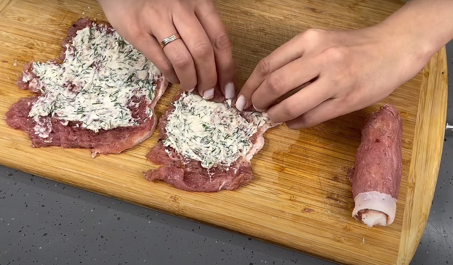 Хрустящий рулет с мясом