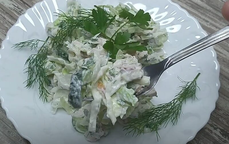 Нежный салат из капусты "Худеюшка". Ем на ужин каждый день и не поправляюсь
