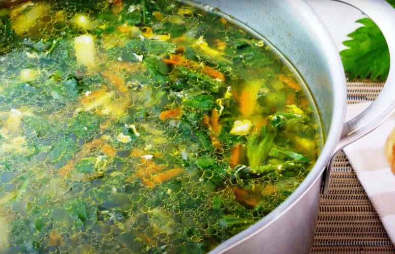Крапивный суп — это традиционное блюдо русской кухни