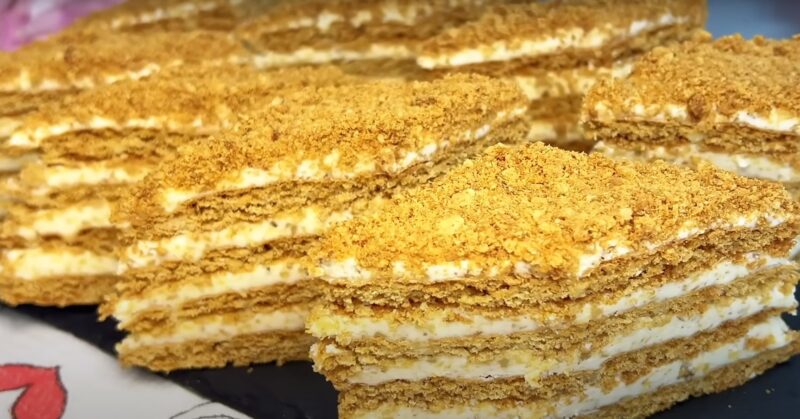 Невероятно вкусный ореховый торт. Простой домашний рецепт из доступных продуктов!