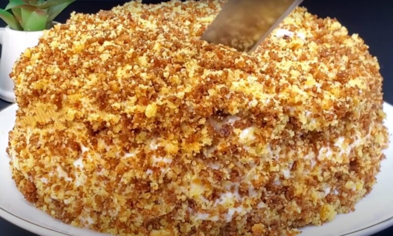 Торт 3 стакана: простой и вкусный десерт на кефире. Сочный без пропитки