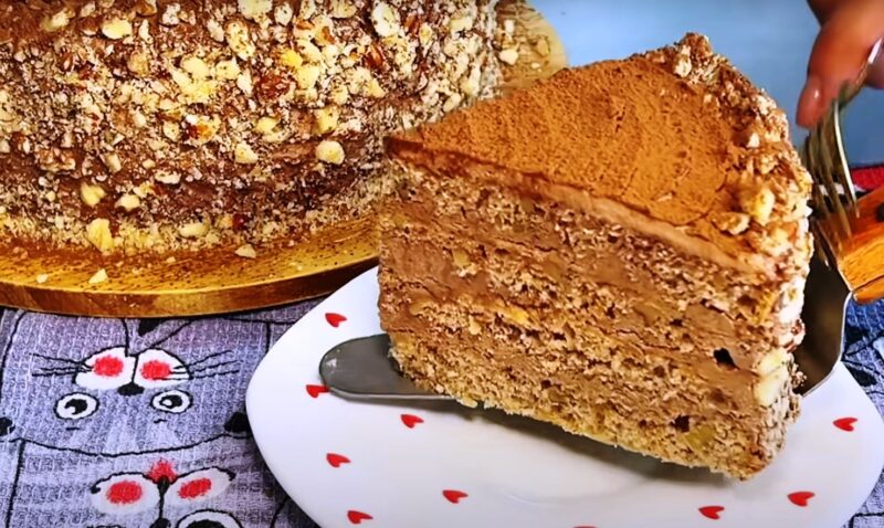 Ореховый торт к чаю или кофе. Рецепт за 15 минут: настоящий праздник вкуса