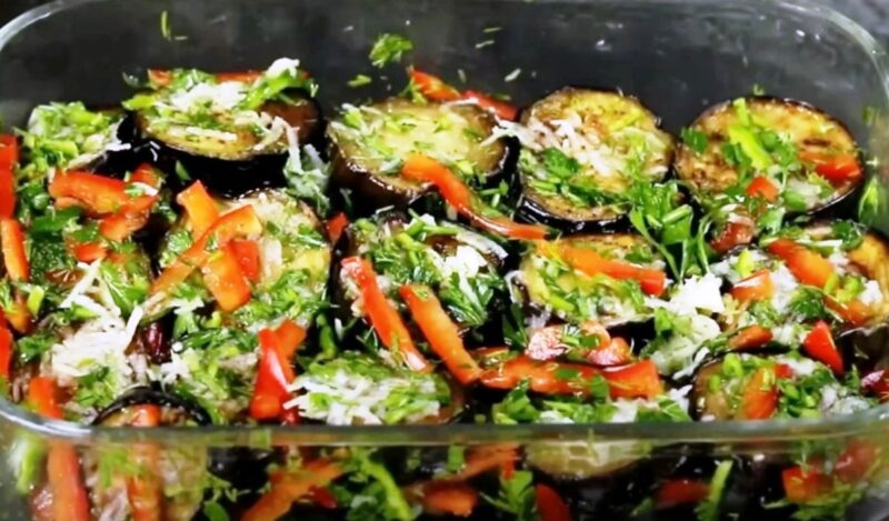 Маринованные баклажаны со сладким перцем. Закуска, которая станет хитом на любом праздничном столе!