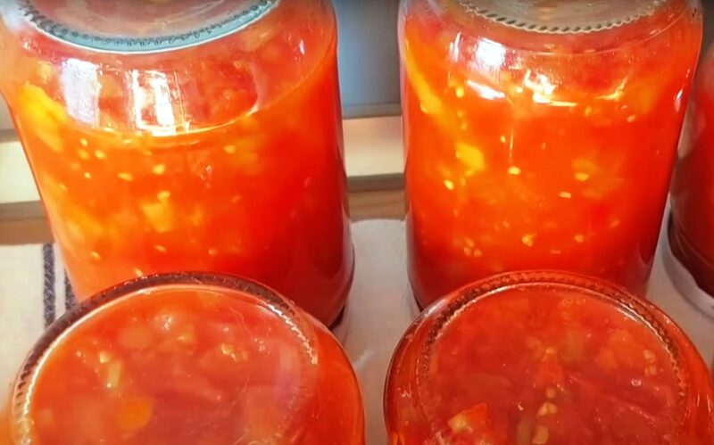 Томатный соус "Шакшука" на зиму. Заготовка для вкусной и быстрой яичницы: просто и практично