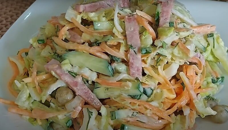 Проще не бывает! Салат "Нежный" с пекинской капустой - идеальное сочетание простоты и вкуса
