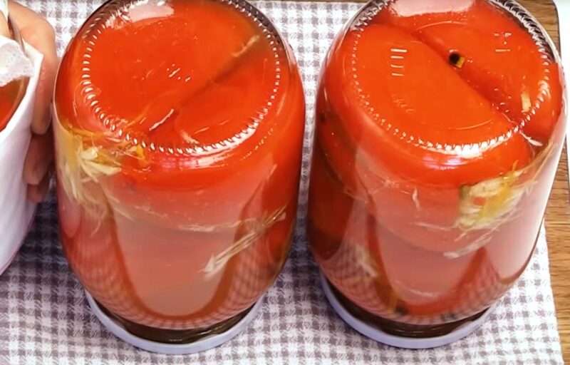Маринованный перец с капустой и морковью. Самая вкусная овощная закуска на всю зиму!