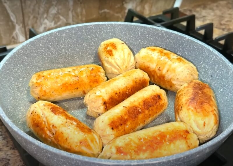 Готовлю каждую неделю! Сочные куриные колбаски из фарша — хит у детей и взрослых, а готовятся проще, чем вы думаете!