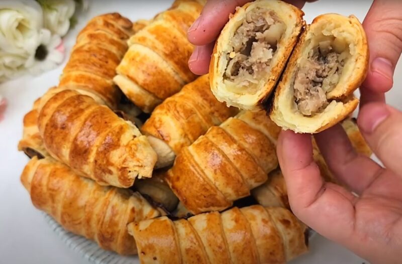 Рогалики вместо пирожков: мясная начинка, хрустящая корочка и аромат, от которого невозможно оторваться