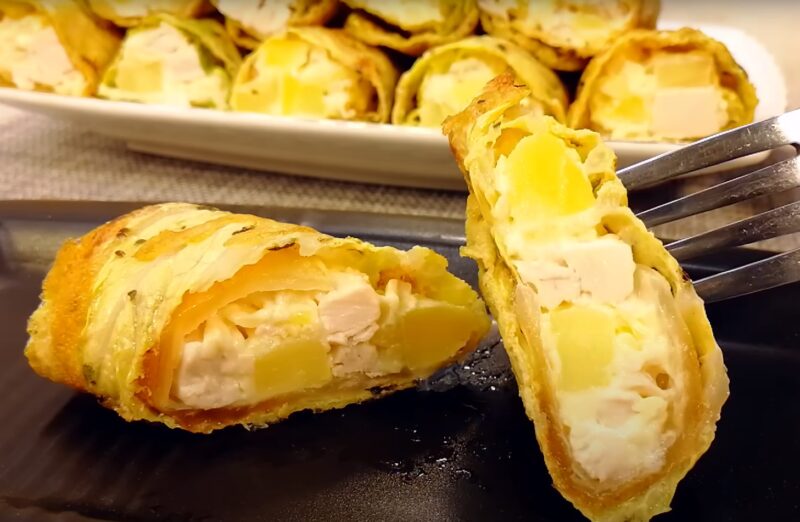 Праздник начинается с этой закуски! Капустные рулетики с куриной начинкой: невероятно вкусное сочетание