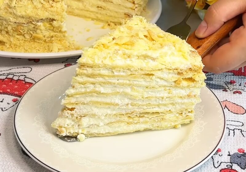 Лучший рецепт "Наполеона". На воде, без дорогих сливок - на вкус, как пломбир!