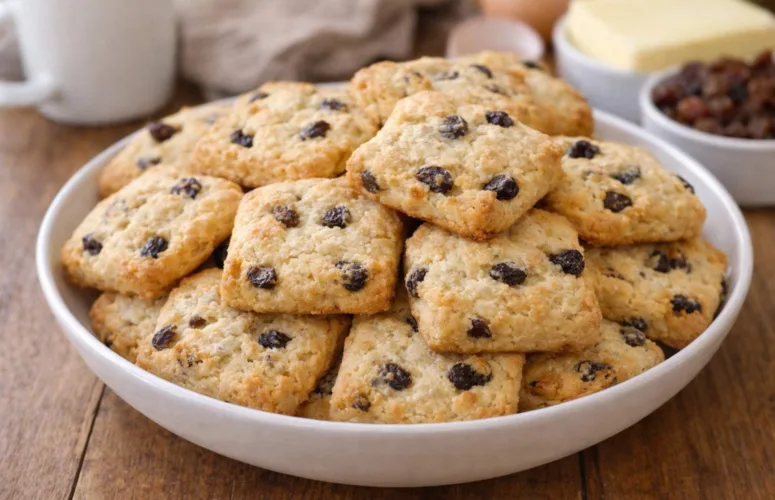 Домашнее печенье с изюмом на сметане рецепт