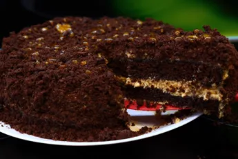 Шоколадный торт с шампанским, домашний рецепт