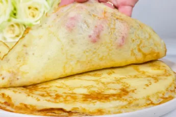 Тонкие шелковые блины на молоке и крахмале