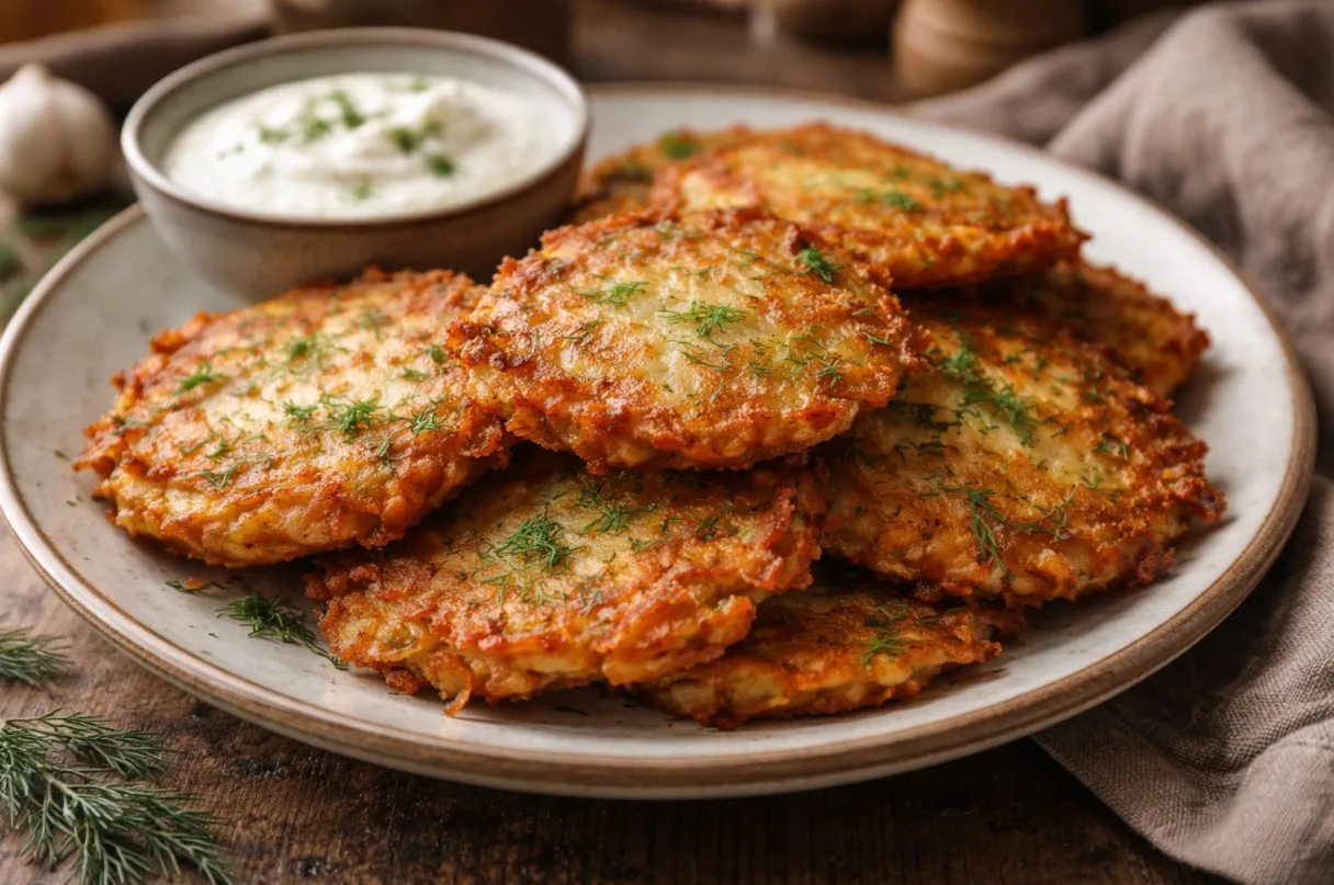 Золотистые хрустящие картофельные драники