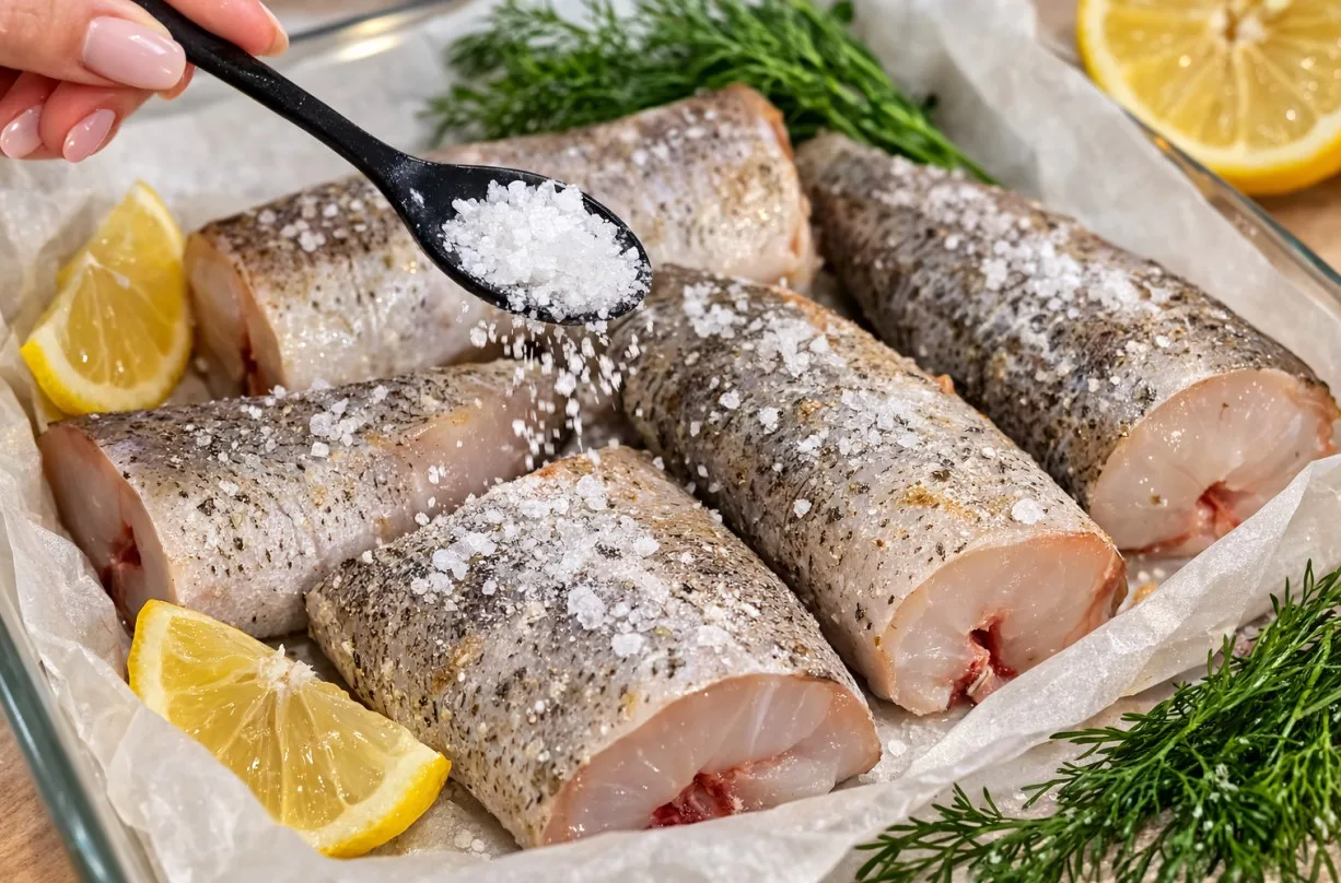 Приготовление: запеченный минтай с овощами, чесноком и томатами черри от Виктора Ерофеева