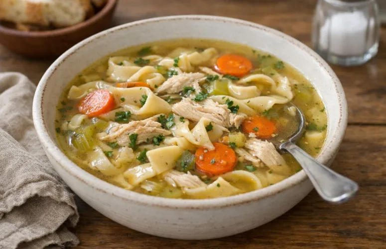 Золотистый куриный суп. Рецепт Виктора Ерофеева