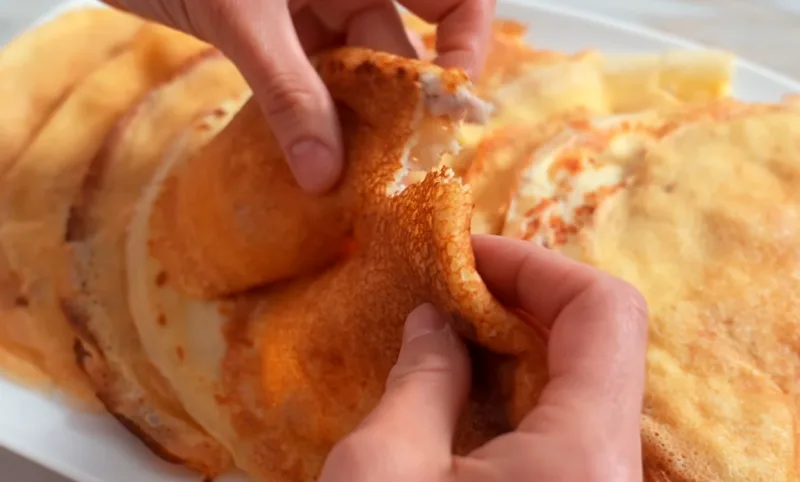 Вкусные, сочные и ароматные блинчики с фаршем. Как чебуреки