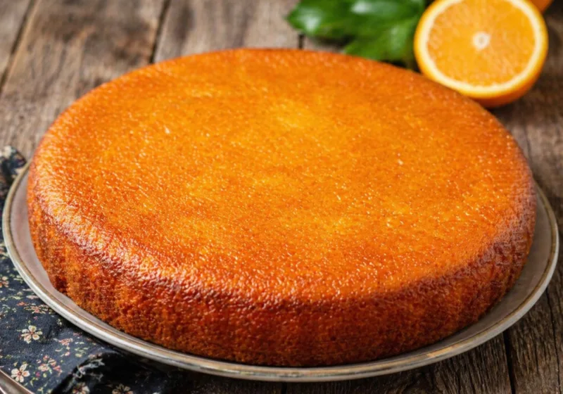 Пышный золотистый апельсиновый манник