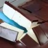 Творожный десерт под слоем темной глазури