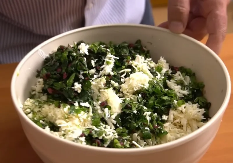 Начинка для хачапури в тарелке