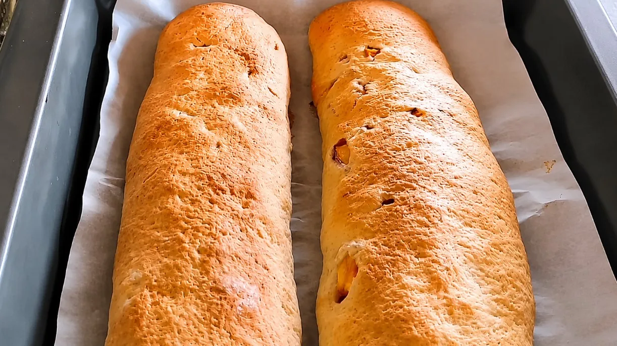 Летние рулеты с персиками и абрикосами в духовке