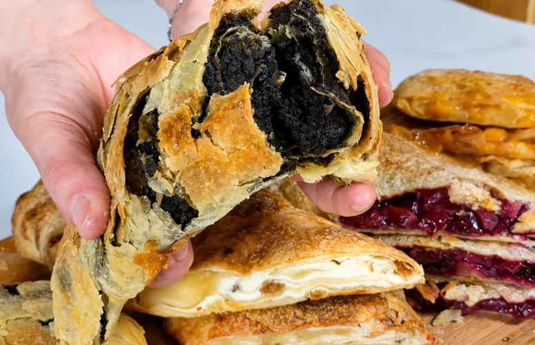 Румяные запеченные вертуты с сочной начинкой
