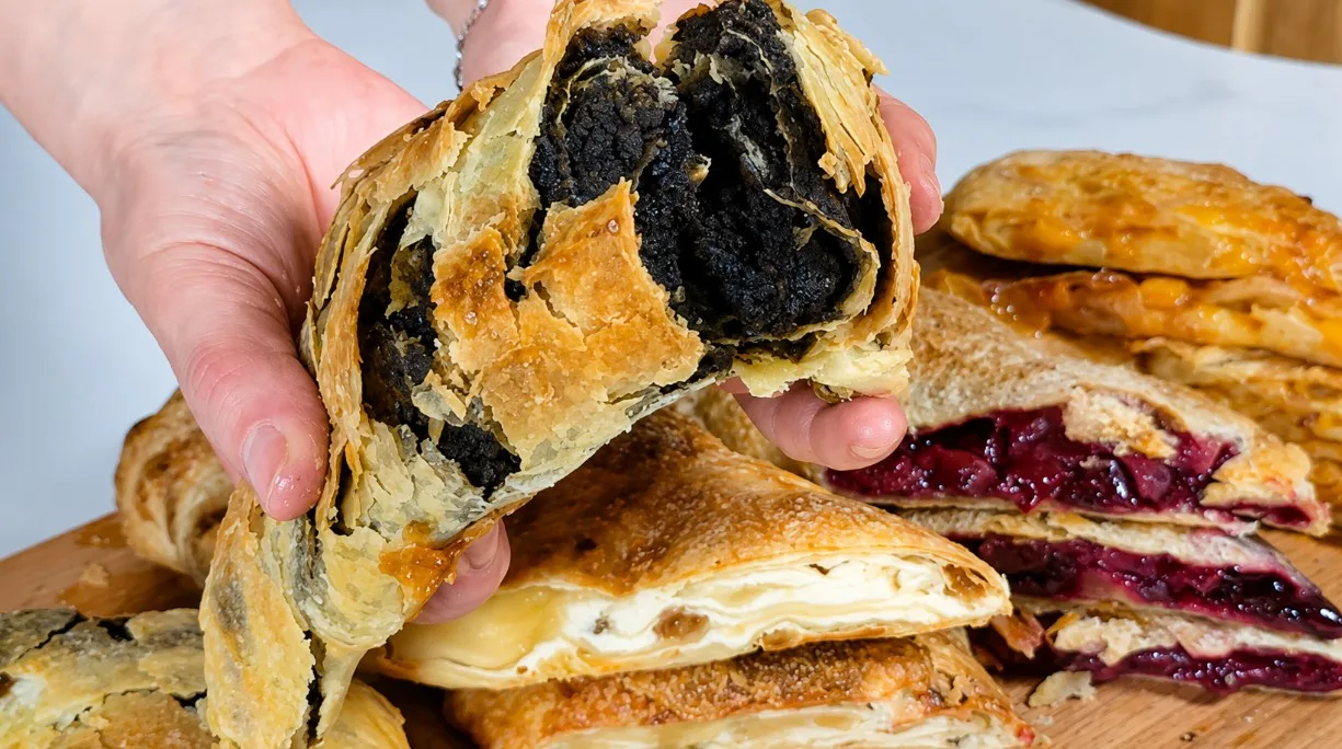 Румяные запеченные вертуты с сочной начинкой