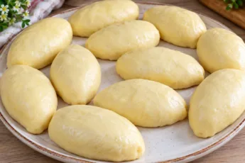 Воздушные дрожжевые пирожки с начинкой из сочного отварного мяса