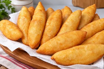 Пышные золотистые пирожки, обжаренные до румяной хрустящей корочки