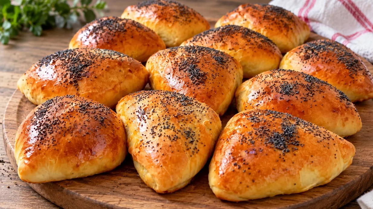 Румяные пирожки с капустой