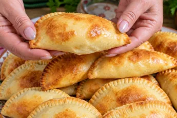 Золотистые пирожки с мясной начинкой